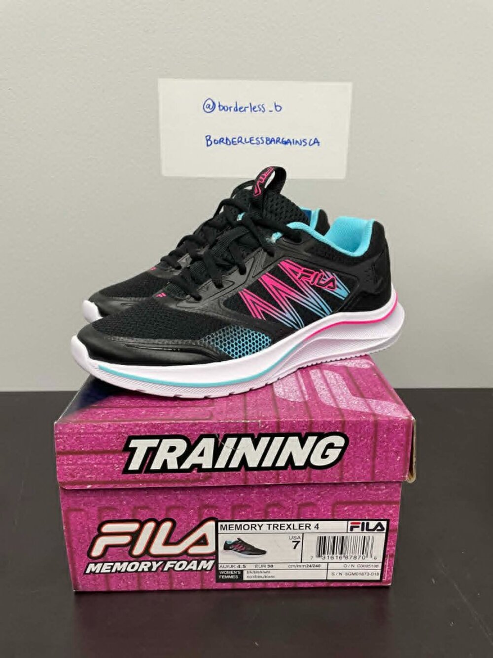 Women's Fila Memory Trexler 4 (5GM01873 018) - Size US Women's 7
